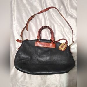 Dooney & Bourke Black Pebbled Leather Dillen Leather Sathel Shoulder or Hand Bag